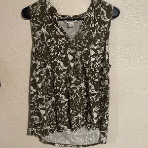 Liz Claiborne patterned tank top